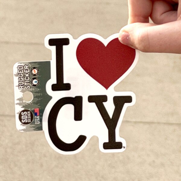 I Heart CY Sticker 3.5-inch